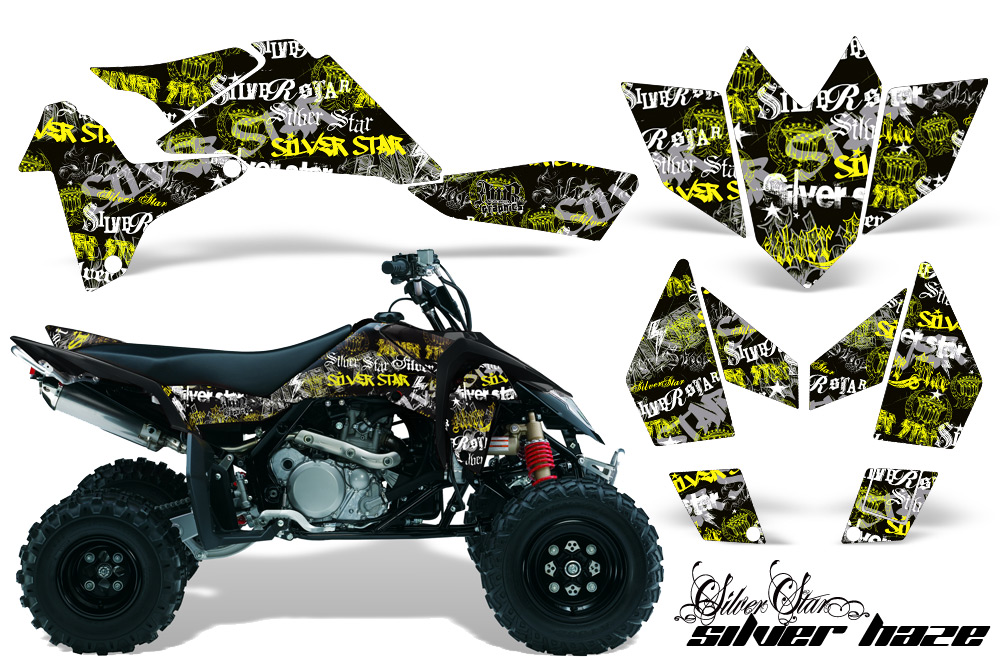 Suzuki LTR450 Graphics Kit Silverhaze YB